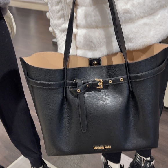 Michael Kors Emilia Large Tote Leather Shoulder Purse Handbag - Picture 4 of 16